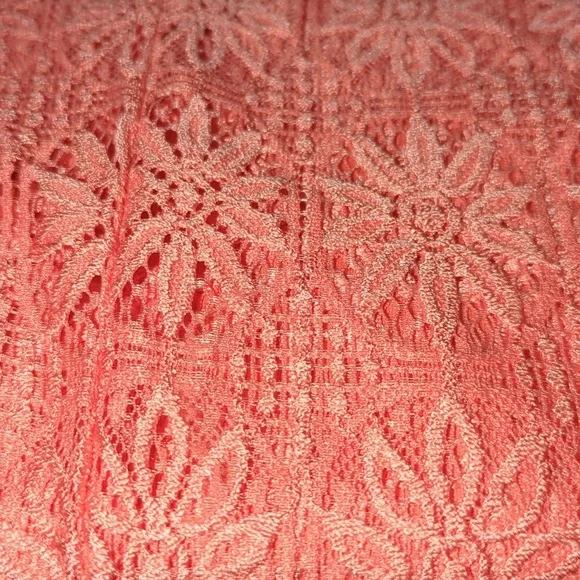 Crochet Peach Dress - Picture 6 of 12